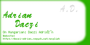 adrian daczi business card